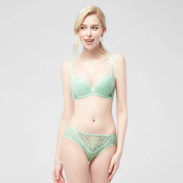 【Swear 思薇爾】戀之物語系列B-F罩蕾絲包覆女內衣(仙饌綠)_出清品