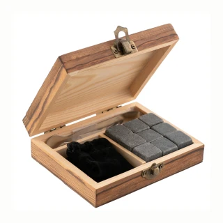 【愛爾蘭 Galway】威士忌冰酒石禮盒 9入 黑玄武岩/白瑪瑙 喬遷禮 入厝禮 搬家禮