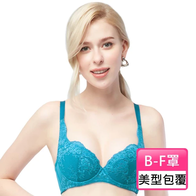 【Swear 思薇爾】戀之物語系列B-F罩蕾絲包覆女內衣(窿島藍)