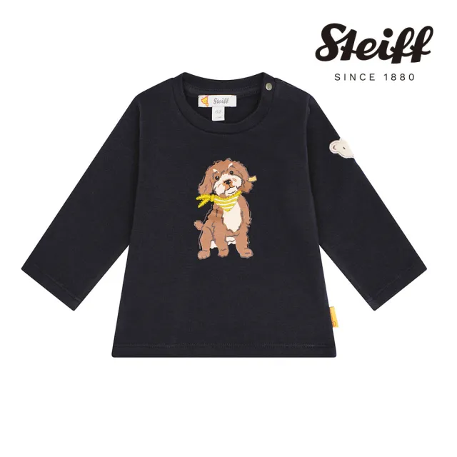 【STEIFF】熊頭童裝 內刷毛長袖T(長袖上衣)