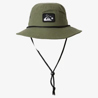 【Quiksilver】男款 配件 戶外運動帽 漁夫帽  休閒帽 衝浪帽 HI VENTURE BUCKET(軍綠)