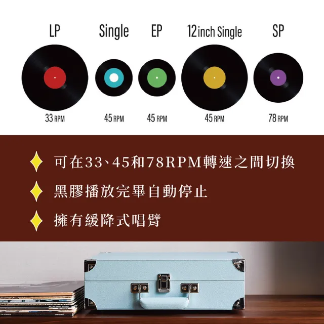 【ONKYO】日本 OCP_01 藍牙復古手提黑膠唱片機(台音公司貨一年保固)