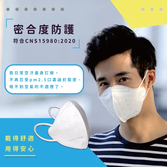 【天天】PM2.5 專業防霾口罩 白色(A級防護 30入/盒)