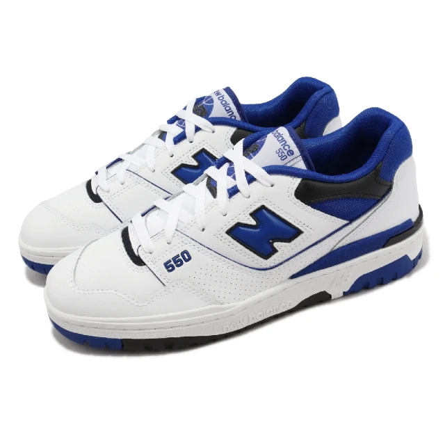 NEW BALANCE 休閒鞋 550 男鞋 女鞋 白 藍 皮革 復古 奶油底 經典 低筒 皮革 NB(BB550SN1-D)