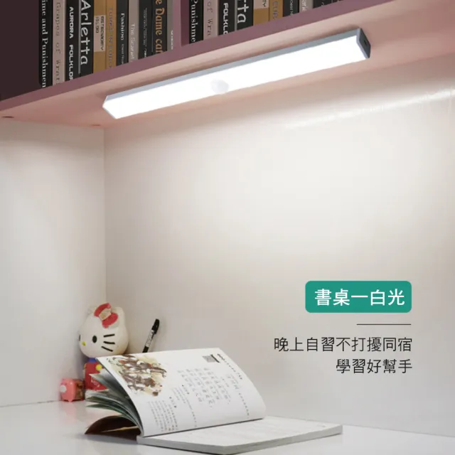 【CITY STAR】USB充電LED人體智能感應燈21CM2入(可磁吸)