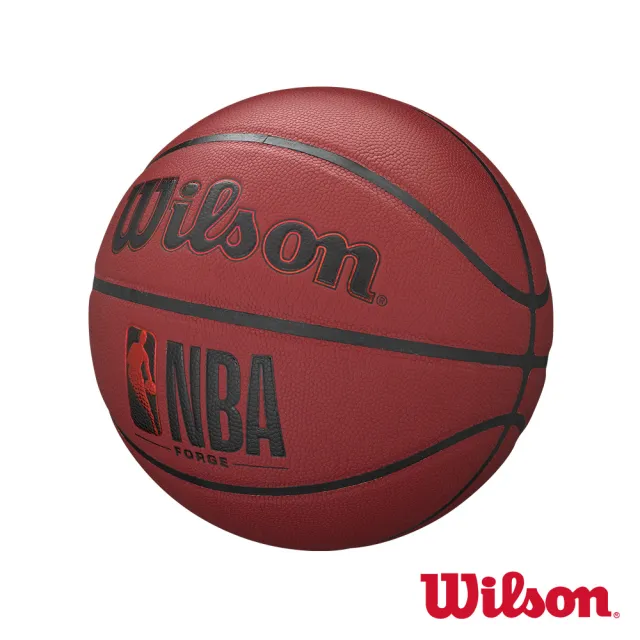 【WILSON】NBA FORGE系列 酒紅 合成皮 籃球(7號球)