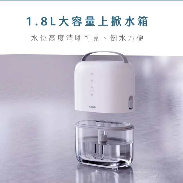 【KINYO】1.8L輕巧型除濕機 迷你除濕機(DHM-3450)