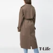 【T.Life】冬日復甦輕奢絨毛長版大衣外套(1色)