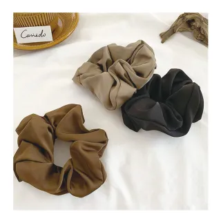 【HERA 赫拉】韓版氣質緞面大髮圈-3入 L111092009(髮飾 髮圈)