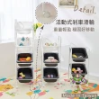 【艾米居家】台灣製繽紛孩童收納玩具車大款-4層(7款可選 收納車 推車)