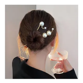 【HERA 赫拉】氣質簡約珍珠髮簪 L111091307(珍珠髮簪)