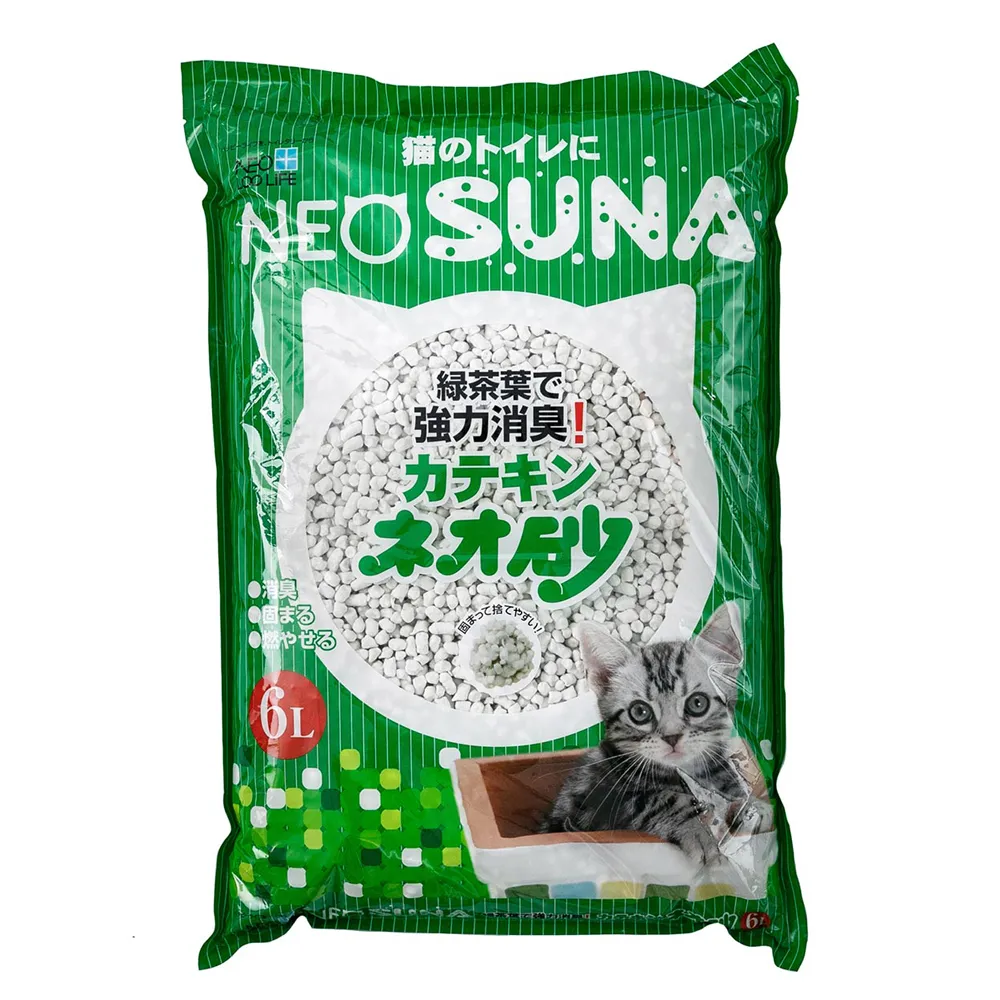 【KOCHO可嬌】NEO抗菌除臭凝結貓砂-紙砂 6L(變色易鏟/日本製/低粉塵/環保貓砂/可沖馬桶)