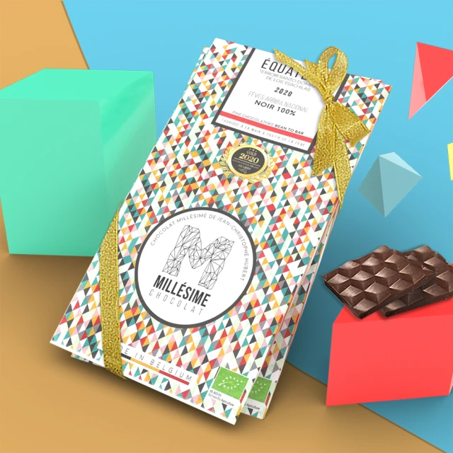 【Millesime】比利時進口單一產區厄瓜多爾100%黑巧克力片2片組_養生送禮