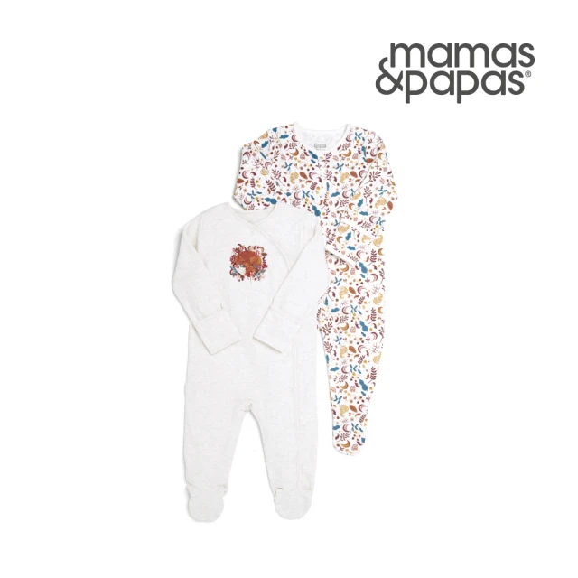 【Mamas & Papas】花狐狸-連身衣2件組(4種尺寸可選)