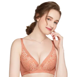 【Swear 思薇爾】瑪麗蓮系列B-E罩蕾絲集中包覆女內衣(暖日橘)_出清品