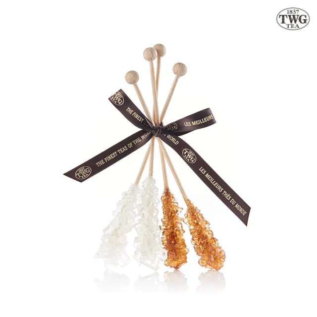 【TWG Tea】純棉茶包2入禮物組(紅茶+綠茶/口味任選+茶糖棒)