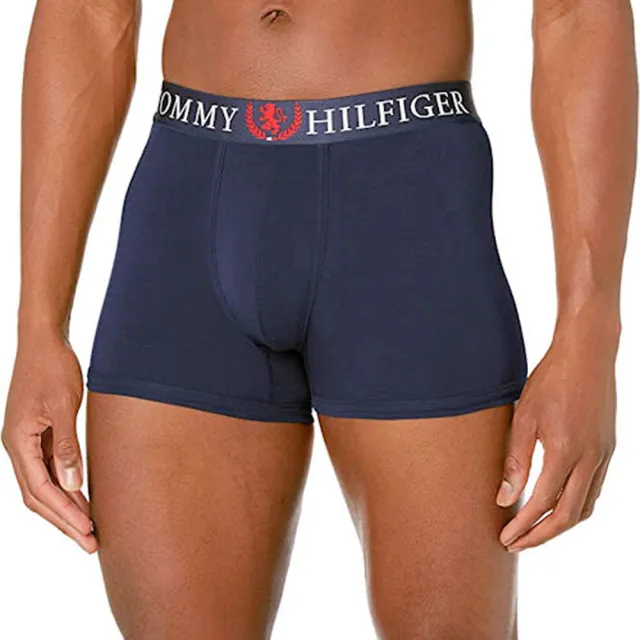 【Tommy Hilfiger】2022男時尚寶藍色四角內著-網(預購)