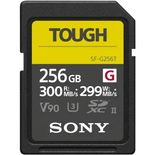 【SONY 索尼】SDXC U3 256GB 超高速防水記憶卡 SF-G256T(公司貨)