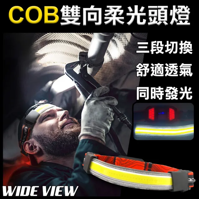 【WIDE VIEW】COB雙向3段柔光頭燈(TM-G13)