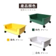 【寢室安居】大容量滑輪置物箱-小款2入組(桌下置物箱/辦公室收納/咖啡廳收納)