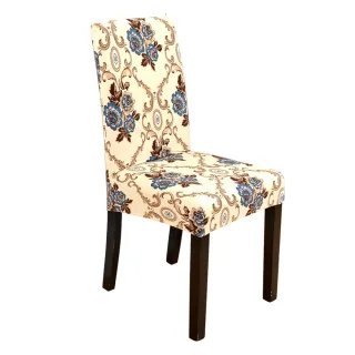 【Osun】家用酒店餐廳風格印花彈性全包椅子套餐椅套(2入/袋 多款可選-CE472A)