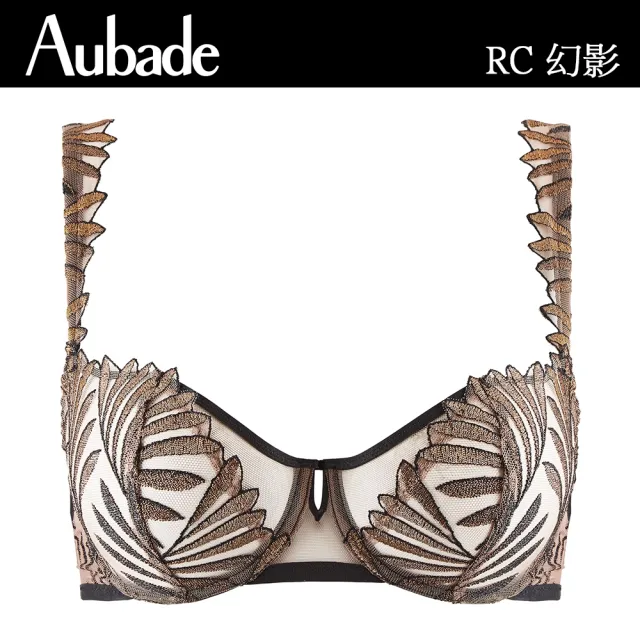 【Aubade】聯名款幻影無襯內衣-RC(金葉黑)