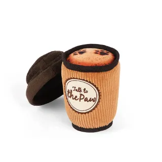 【P.L.A.Y.】小狗咖啡館 拿鐵 狗玩具 發聲 寵物玩具