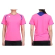 【DESCENTE】女短袖T恤-運動 慢跑 路跑 上衣 訓練 迪桑特 粉紅紫白(DSS-5421WT-PPK)
