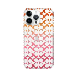 【COACH】iPhone 14 Plus 精品手機殼 粉紅經典大C(保護殼/手機套)