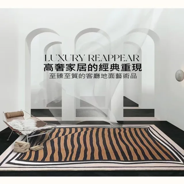 【House Deco 吾所飾室】斑紋地毯地墊120*160cm(北歐ins侘寂風地毯客廳臥室茶几床邊毯家用少女現代簡約)