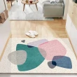 【House Deco 吾所飾室】簡約系列絲圈進門地毯地墊80*120cm(現代簡約PVC客廳蹭土防塵耐髒地毯可裁剪)
