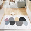 【House Deco 吾所飾室】簡約系列絲圈進門地毯地墊80*120cm(現代簡約PVC客廳蹭土防塵耐髒地毯可裁剪)