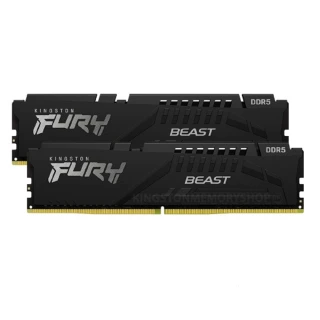 【Kingston 金士頓】FURY Beast DDR5 6000 32GB (16GB x2) PC 記憶體 黑 (KF560C36BBEK2-32) *超頻