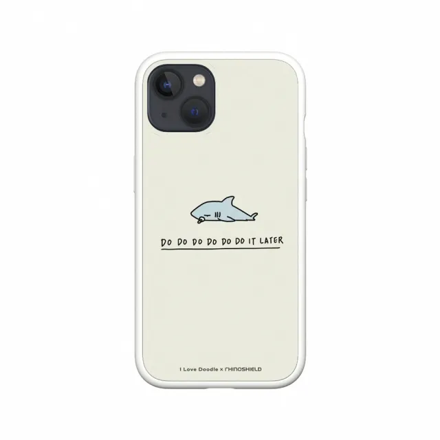 【RHINOSHIELD 犀牛盾】iPhone 13 mini/13 Pro/Max Mod NX手機殼/I Love Doodle-鯊魚(I Love Doodle)