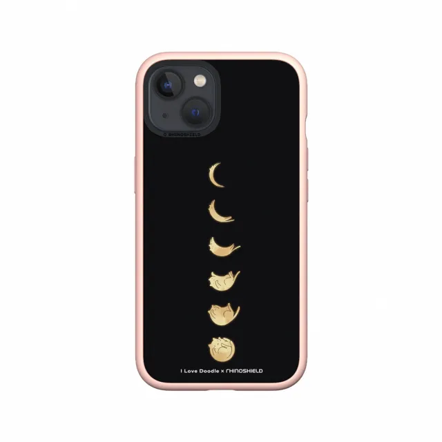【RHINOSHIELD 犀牛盾】iPhone SE3/SE2/8/7系列 Mod NX手機殼/I Love Doodle-貓咪月象-黑(I Love Doodle)