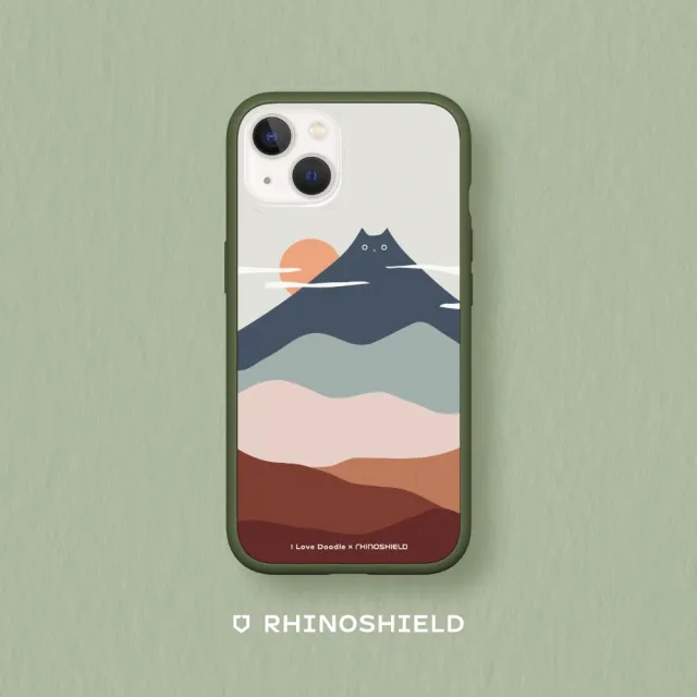 【RHINOSHIELD 犀牛盾】iPhone 13 mini/13 Pro/Max Mod NX手機殼/I Love Doodle-貓咪山(I Love Doodle)