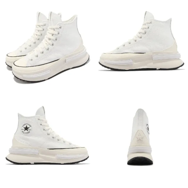 【CONVERSE】休閒鞋 Run Star Legacy CX 男鞋 女鞋 白 奶油底 厚底 增高 帆布鞋(A05111C)