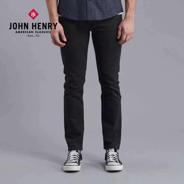 【JOHN HENRY】直筒修身牛仔褲-深灰