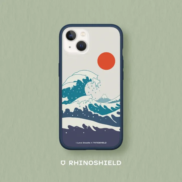 【RHINOSHIELD 犀牛盾】iPhone SE3/SE2/8/7系列 Mod NX手機殼/I Love Doodle-貓咪海浪(I Love Doodle)
