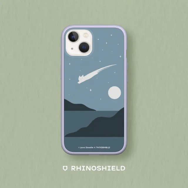 【RHINOSHIELD 犀牛盾】iPhone 11/11 Pro/Max Mod NX手機殼/I Love Doodle-貓咪流星(I Love Doodle)