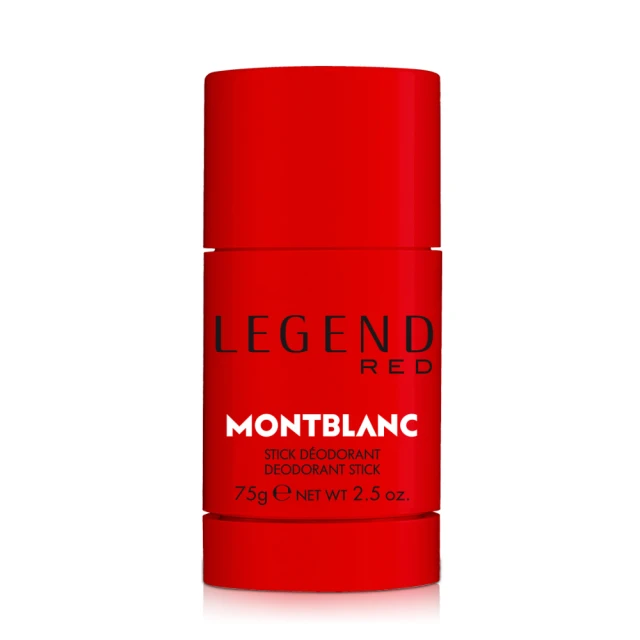 【MONTBLANC 萬寶龍】傳奇烈紅男性淡香精體香膏75g(專櫃公司貨)