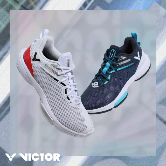 VICTOR 勝利體育 羽球鞋(A970TD AB白/藍紋石