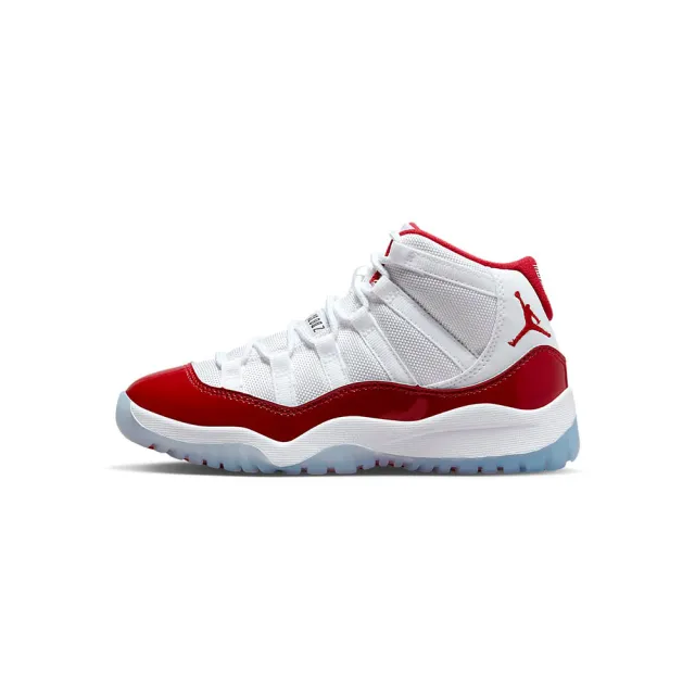 NIKE 耐吉】Jordan 11 Retro PS 童鞋中童AJ11 白紅色經典透氣休閒運動