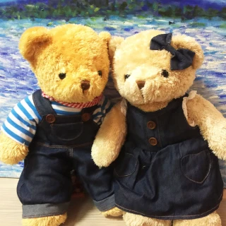 【TEDDY HOUSE泰迪熊】泰迪熊玩具玩偶公仔絨毛周杰倫告白氣球男女主角泰迪熊情侶對熊(限量紀念正版泰迪熊)