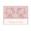 【小禮堂】Hello Kitty 毛巾布雙面腳踏墊 - 橘灰姊妹款(平輸品)