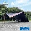 【LIFECODE】光之盾高遮光黑膠天幕布800x500cm