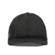【GUCCI 古馳】GG 經典 花紋 休閒帽 棒球帽 紅綠條紋 帽子 黑色 200035