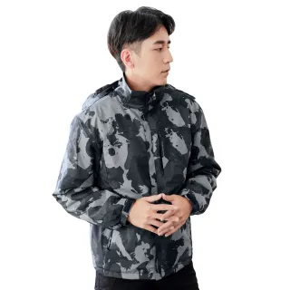 【Dreamming】網格迷彩保暖刷絨衝鋒外套 防風 輕鋪棉(共二色)