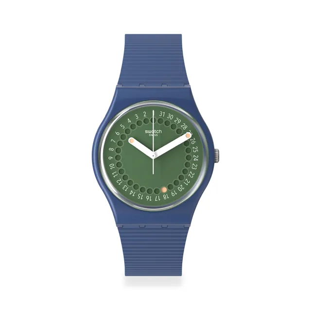 【SWATCH】Gent 原創系列手錶 CYCLES OF INDIGO 男錶 女錶 瑞士錶 錶(34mm)