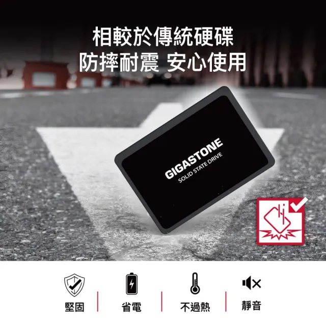 【GIGASTONE 立達】1TB SATA III 2.5吋高效固態硬碟(最高讀取速度520MB/s / 寫入速度480MB/s)